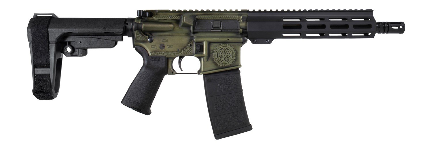 Shark Coast Tactical SCC07350CELT-P Celtic 5.56 NATO 30+1 10.50" Black Nitride Threaded Barrel, Aluminum Receiver with Picatinny Rail, M-LOK Handguard