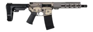 Shark Coast Tactical SCC07428MILFDE-P Military 5.56 NATO 30+1 10.50" Black Nitride Threaded Barrel, 2-Tone FDE Cerakote Aluminum Receiver with