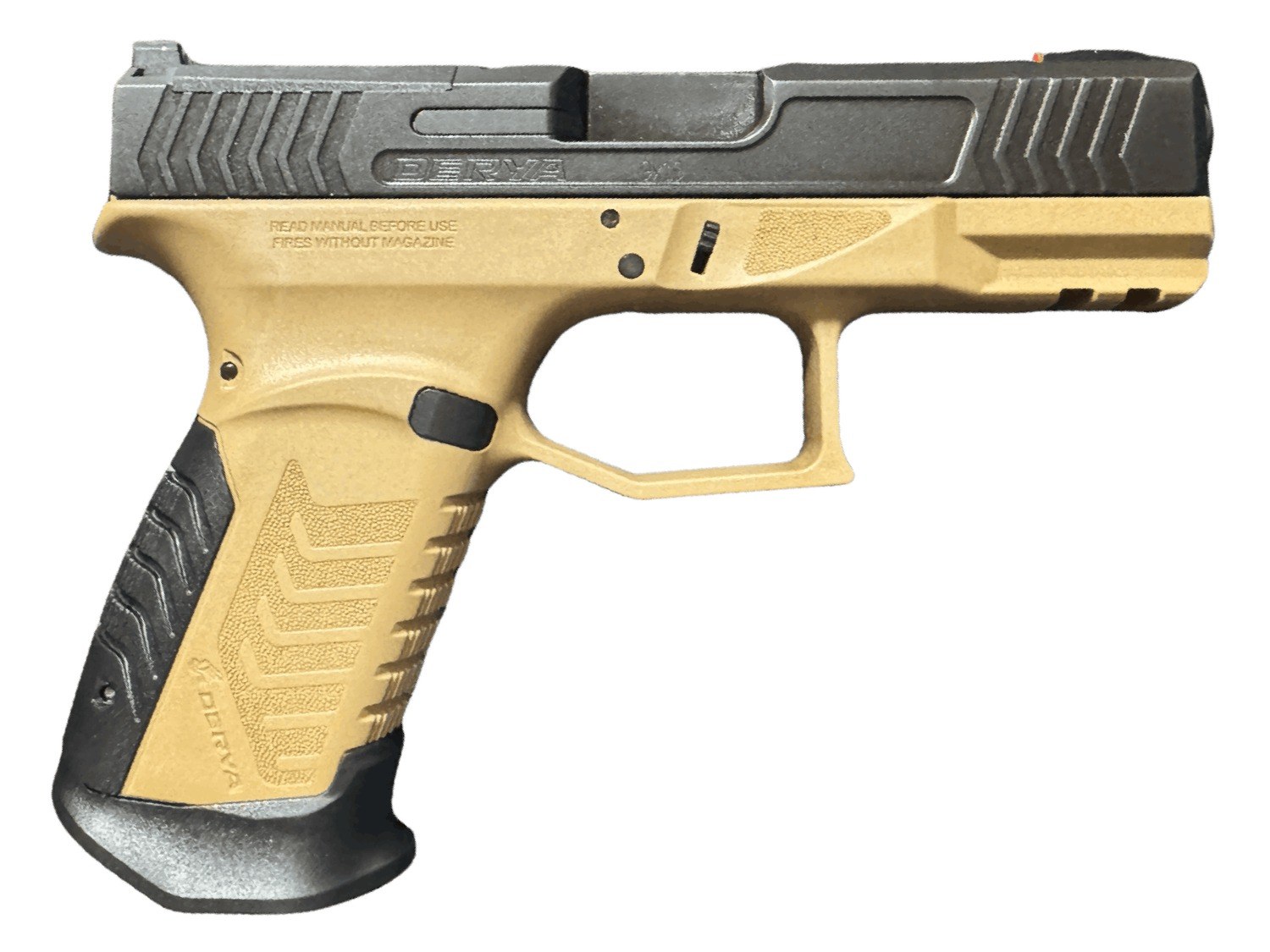 Derya Firearms 10L.DY9.BROTSS.US DY9 9mm Luger 10+1 4.02" Black Nitride Stainless Steel Optic Cut Slide, ODG Brown Polymer Frame with Picatinny Rail