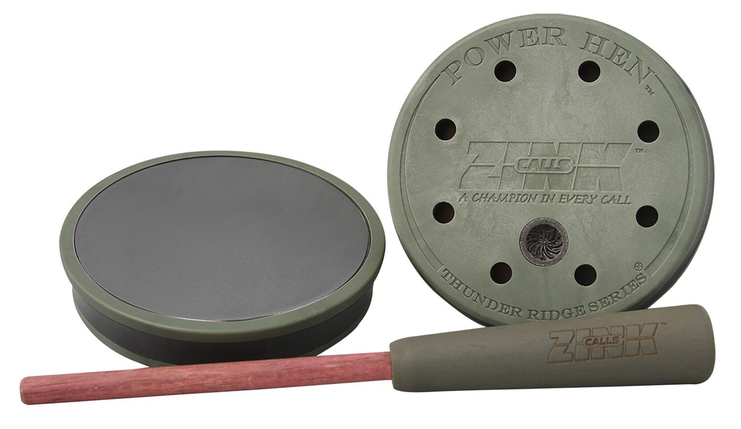 ZINK ZNKZNK303 Thunder Ridge Friction Call Turkey Sounds Green/Purple Wood/Slate