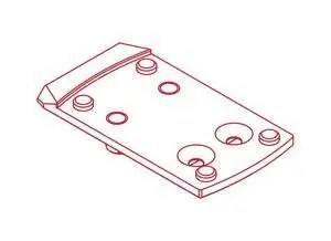 ZRO Delta Modulus Mounting Plate Shield 7009-0023-4121
