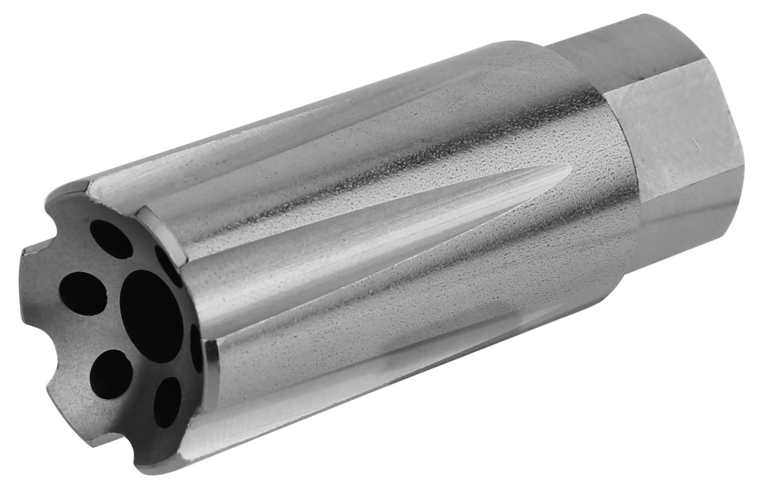 TacFire Linear Compensator Stainless Steel with 5/8"-24 Tpi Threads 2.26" OAL .875" Diameter for 308 Win