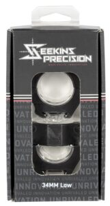 Seekins Precision Scope Rings 0010630002, 34mm Low, Matte Black