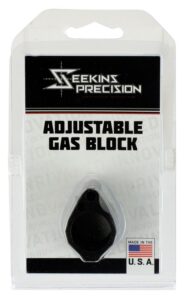 Seekins Precision 0011510031 Low Profile Adjustable Gas Block 1.37" X .94" Black Melonite