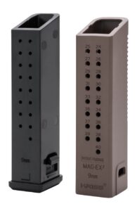 Kriss Magazine EX2 Magazine Extention Kit for G17 9MM +23 Ext - FDE