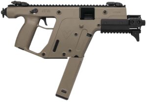 Kriss USA KV10PFD30 Vector SDP Enhanced G2 10mm Auto 33+1 6.50" Black Nitride Threaded Barrel, Flat Dark Earth Picatinny Rail Top & Bottom, MK5M