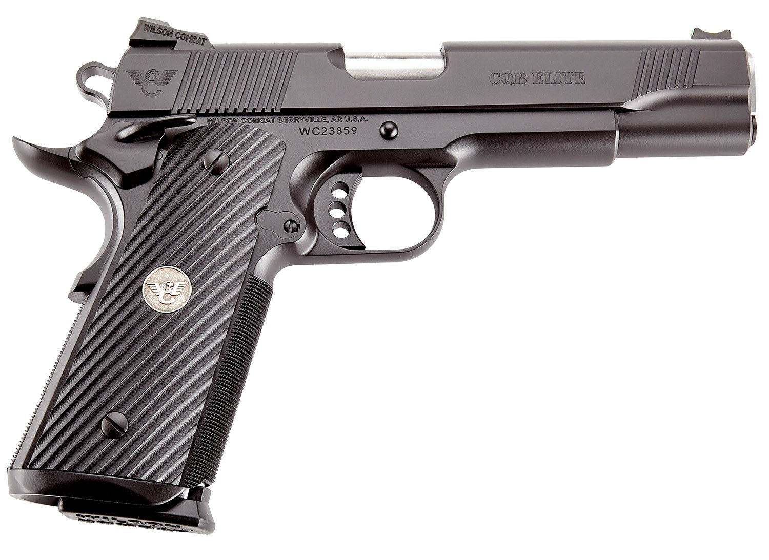 Wilson Combat CQBEFS45A CQB Elite 45 ACP 8+1 5" Stainless Match Grade Barrel, Black Serrated Carbon Steel Slide, Black Carbon Steel Frame