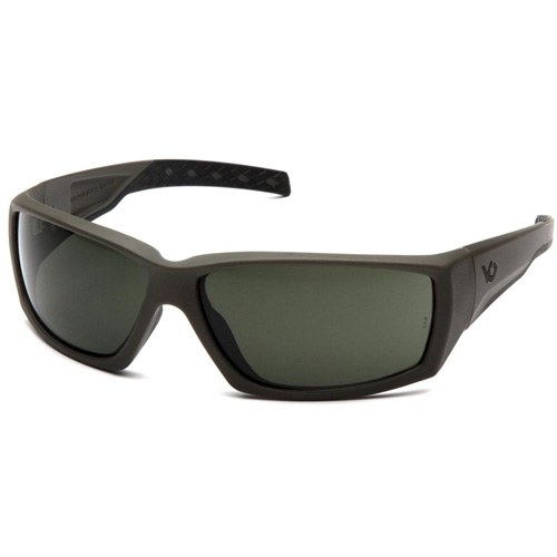 Pyramex VGSG722T Venture Gear Tactical Overwatch Adult Gray Lens Polycarbonate OD Green Frame - Image 2