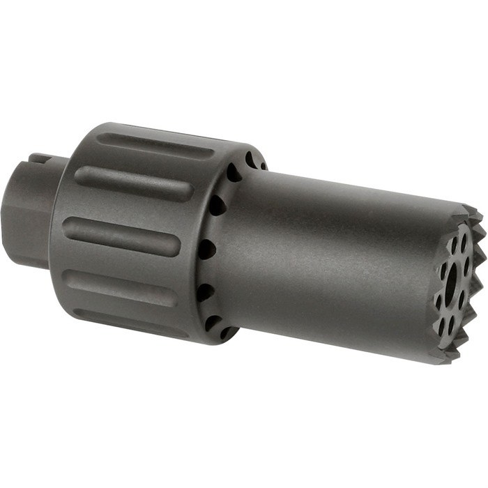 Midwest Industries Alpha Blast Diverter Alpha Blast Diverter - Black Nitride - M14X1LH