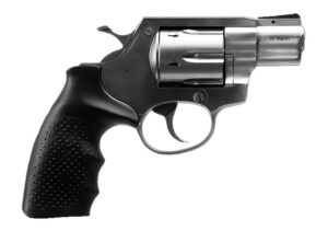 Rock Island Armory Island 3520S AL3.1 Medium Frame 357 Mag 6 Shot, 2" Stainless Full Shroud Barrel, Cylinder & Frame, Black Finger Grooved Rubber