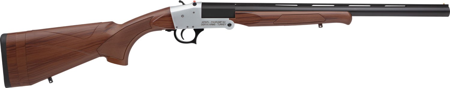 Rock Island Armory Island TK113 Traditional Single Shot 12 Gauge with 20" Black Parkerized Barrel, 3" Chamber, 1-Round Capacity, Silver Anodized Metal