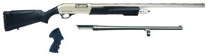 Rock Island Armory Island MR25P101MC Meriva 3-In-1 Combo 12 Gauge 5+1 3" 18.50" Cylinder Bore, 28" Vent Rib Barrels Chrome Rec Black Synthetic Stock