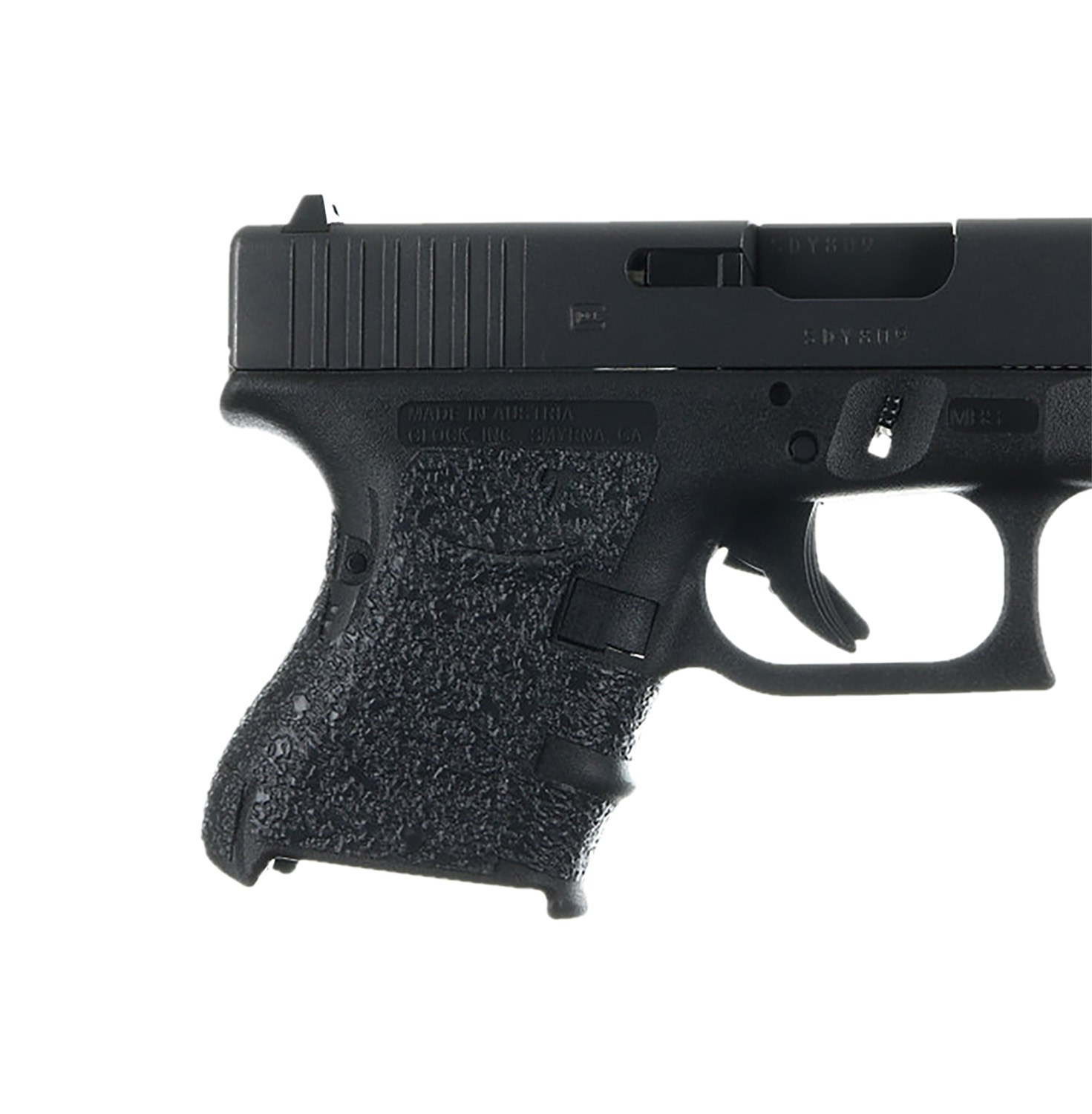 Talon Grips 105R Adhesive Grip Compatible with Glock 26/27/28/33/39 Gen3, Black Textured Rubber