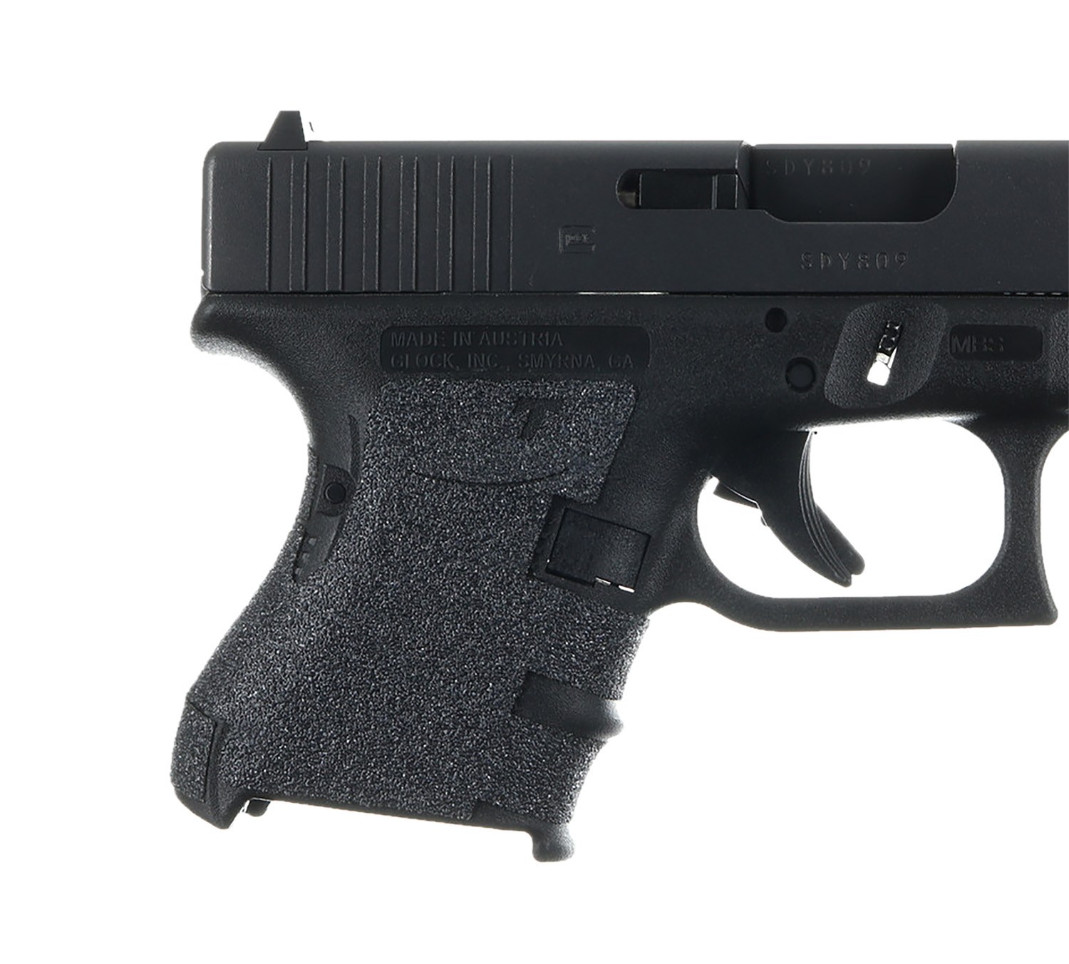 Talon Grips 105G Adhesive Grip Compatible with Glock 26/27/28/33/39 Gen3, Black Textured Granulate