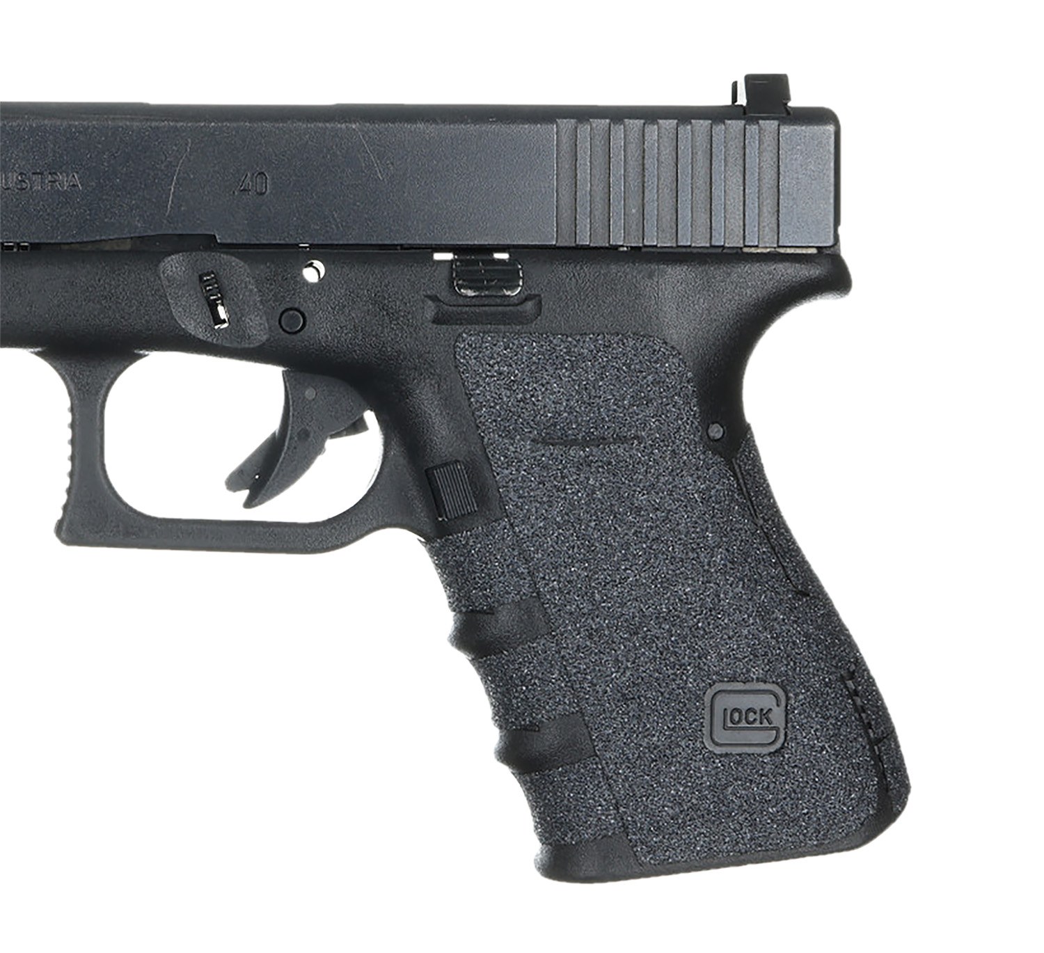 Talon Grips 110G Adhesive Grip Compatible with Glock 19/23/25/32/38 Gen4 with No Backstrap, Black Textured Granulate