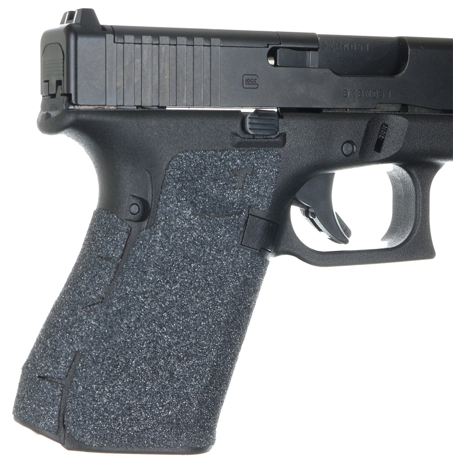 Talon Grips 382G Adhesive Grip Glock Gen5 19/23/25/32/38/44 with No Backstrap, Black Textured Granulate