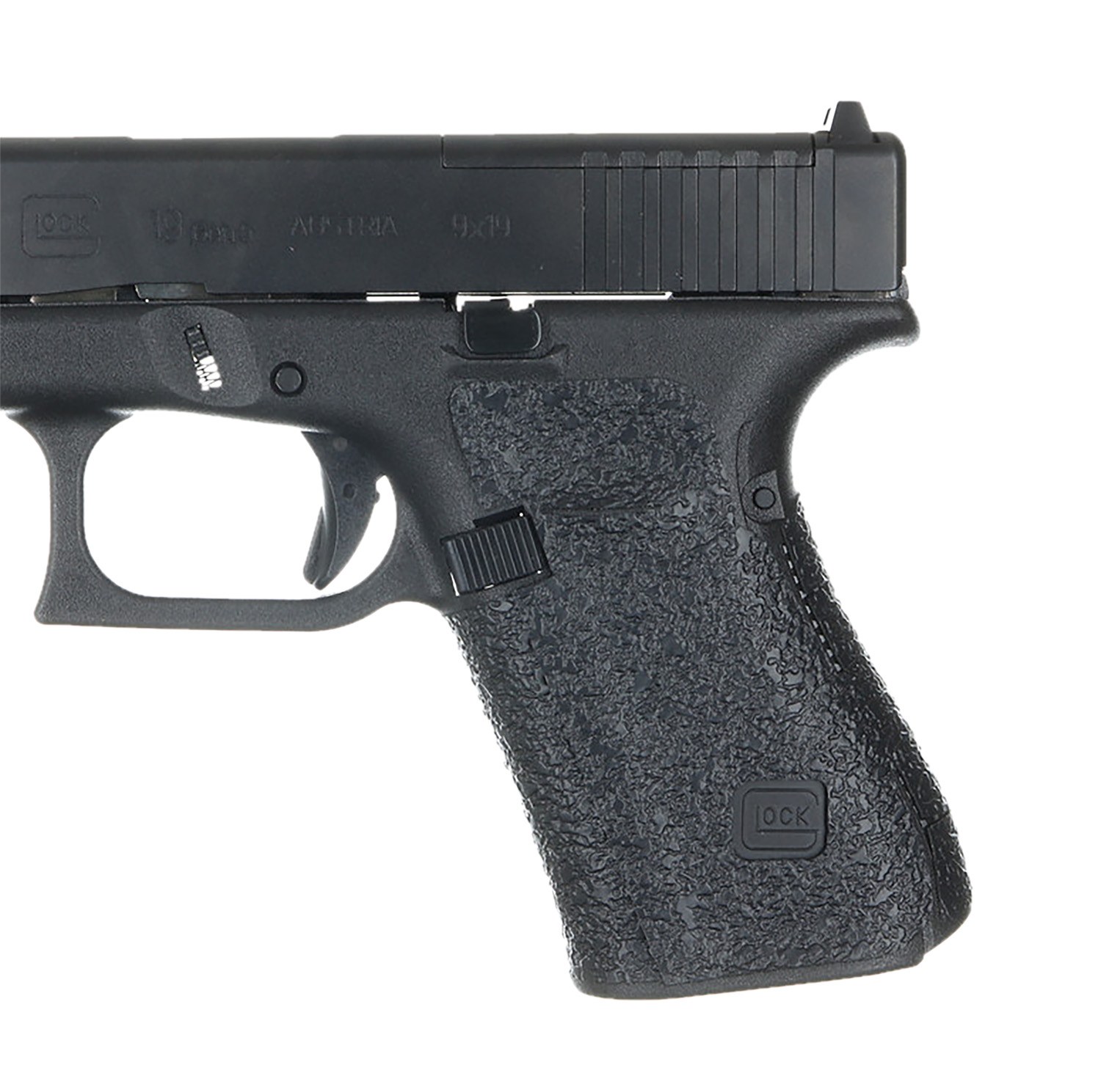 Talon Grips 383R Adhesive Grip Glock Gen5 19/23/25/32/38/44 with Medium Backstrap, Black Textured Rubber