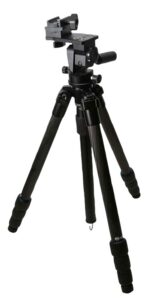 KOPF Jager KJ85004K K800 Tripod Made of Carbon Fiber with Black Finish, Adjustable Reaper Rail, 4-Level Leg Extension, 21-87 Degree Pan & Tilt