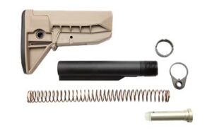 AR-15 Bcmgunfighter Mod 0 Sopmod Stock Assembly Collapsible Mil-Spec Mod 0 Sopmod Stock Assembly Collapsible Mil-Spec FDE