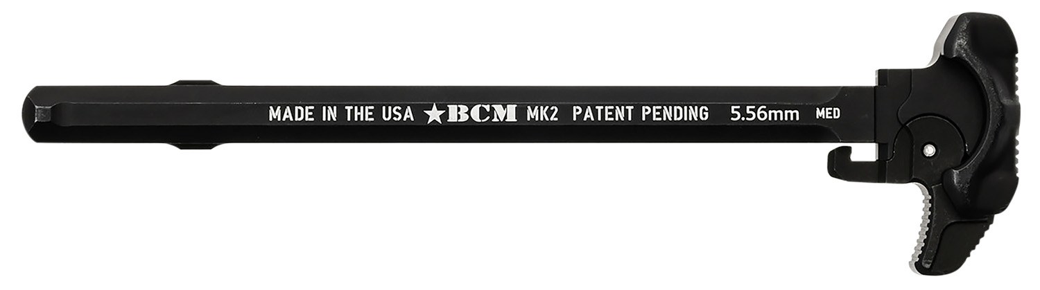 BCM GFHMK2MED Asymmetric MK2 Charging Handle Compatible with Mil-Spec AR-15 Black 7075 T-6 Aluminum