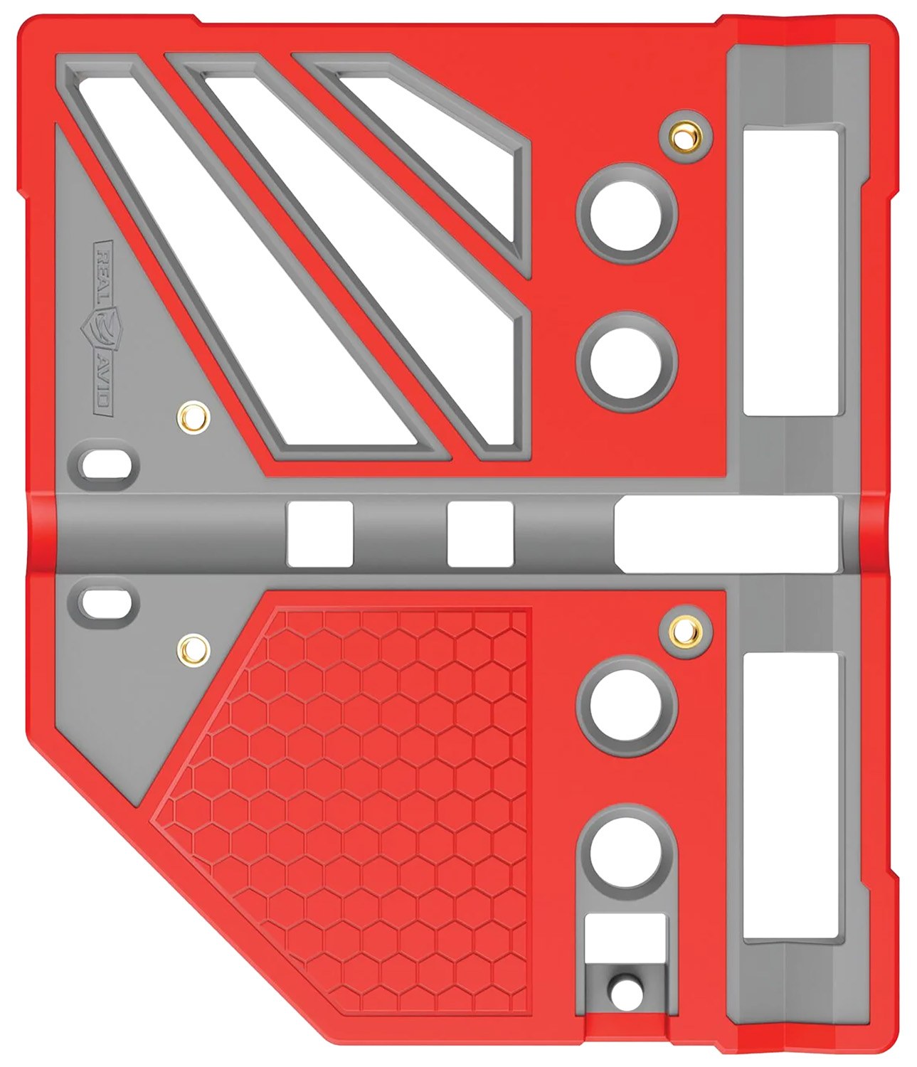 Real Avid AVMBBPRO Master Bench Block Pro Gray/Red Durable Resin Compatible with Pistols/Long Guns