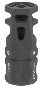 Phase 5 Weapon Systems FATMAN9MM FATman Hex Brake Black Parkerized Steel with 1/2"-36 Tpi Threads & 3" OAL for 9mm, 7.62x39mm, 6.8mm AR-Platform