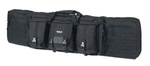Rukx Gear ATICT36DGB Tactical Double Gun 36" Water Resistant Black 600D Polyester with Non-Rust Zippers Holds Up to 2 Rifles