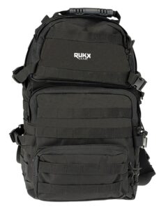 Rukx Gear ATICT3DB Tactical 3 Day Black 600D Polyester