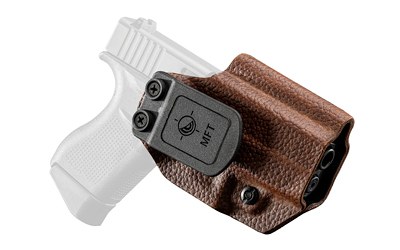 Mission First Tactical Leather Hybrid IWB Holster Glock 43 & 43X RH Brown Rage Grain