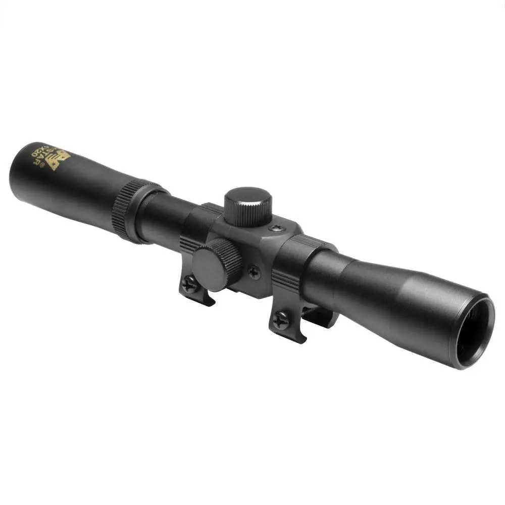 NcSTAR Tactical Series SCA420B Compact Air Rifle Scope, 4x20, Blue Lens