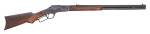Cimarron CA277 1873 Deluxe Full Size 45 Colt (Long Colt) 12+1 24" Blued Octagon Barrel, Color Case Hardened Stainless Steel Receiver, Fixed with