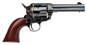 Cimarron PP400 Frontier Pre-War 1896-1940 38 Special 357 Mag 6 Shot, 4.75" Blued Steel Barrel, Blued Cylinder, Color Case Hardened Steel Frame, Walnut