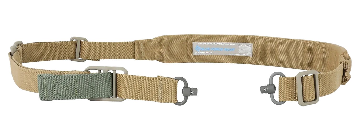 Blue Force Gear VCASPB200AACB Vickers Push Button Sling Coyote Brown Cordura Padded