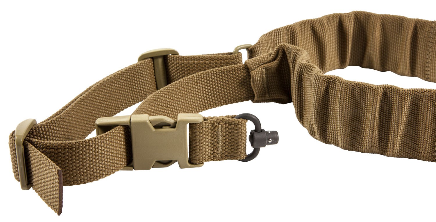 Blue Force Gear UDC200BGPBCB UDC Bungee Sling 2" Adjustable Single Point Coyote Tan Cordura Nylon