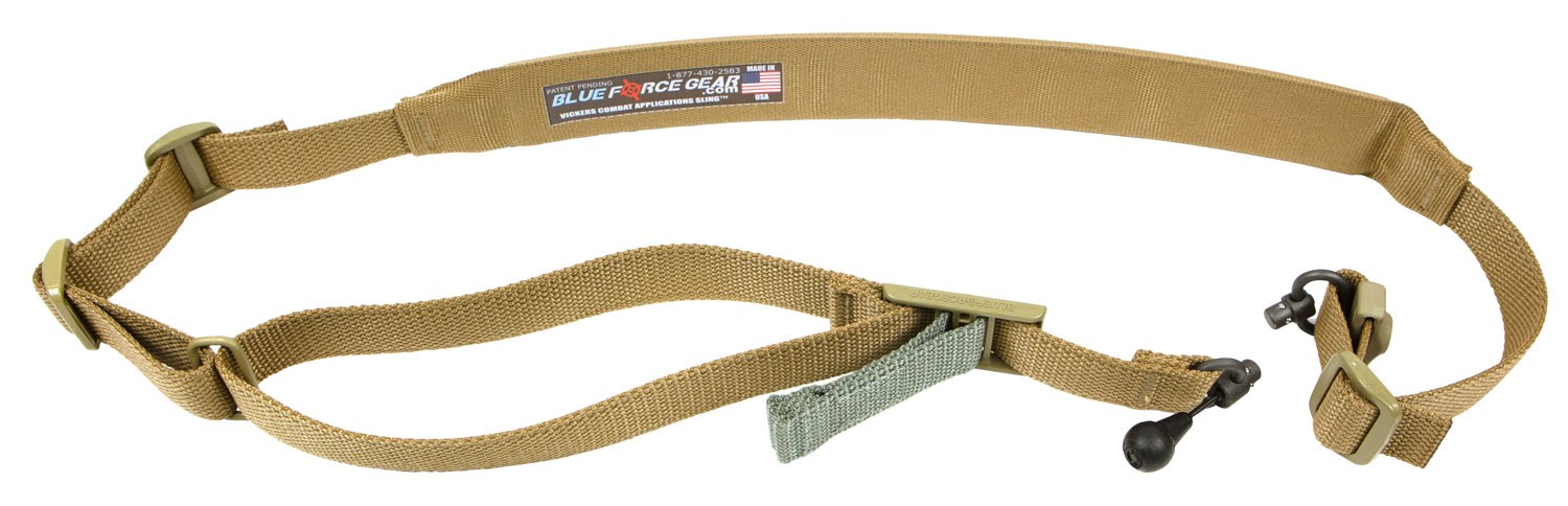 Blue Force Gear VCAS2TO1RED200AACB Vickers 221 Coyote Tan Cordura Padded One-Two Point AR Platform