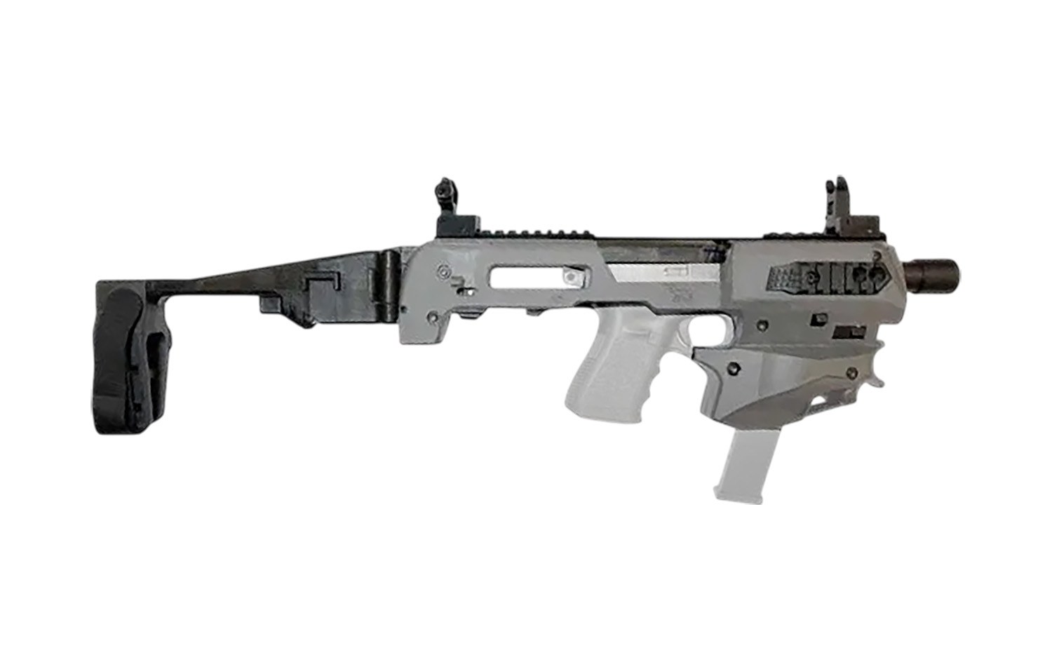 Meta Tactical Llc MCKGEN3TU Micro Conversion Kit Fits Glock Gen3 Tungsten Synthetic Stock