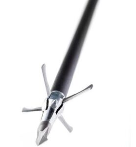 Grim Reaper Mini-Magazine Pro Series Mechanical Broadhead, 4-Blade, 1 1/4" Cut, 100gr, 4-Pack