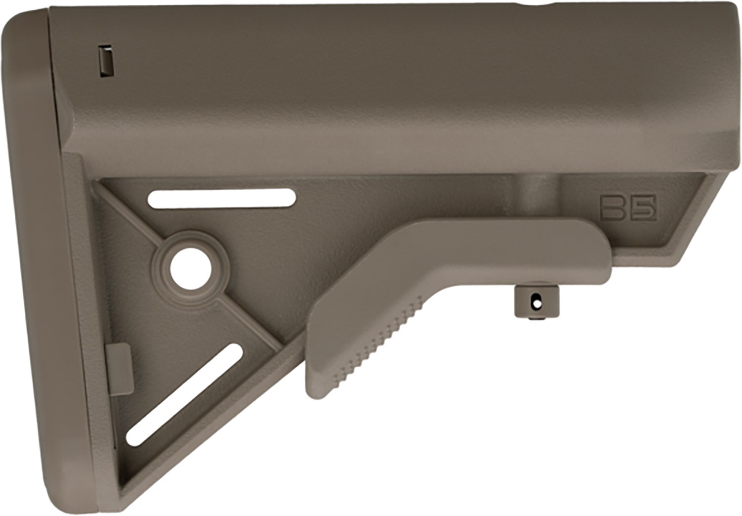 B5 Systems BRV1085 Bravo Flat Dark Earth Synthetic for AR-Platform with Mil-Spec Receiver Extension (Tube Not Included)