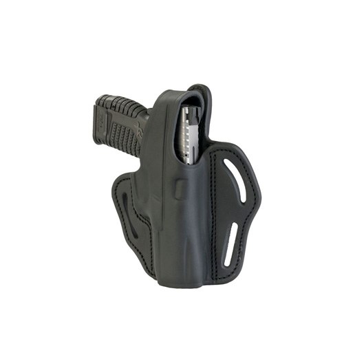 1791 Gunleather BHX3SBLR BHX OWB Size 03 Stealth Black Leather Belt Slide Compatible with Glock/S&W M&P Shield Right Hand - Image 2