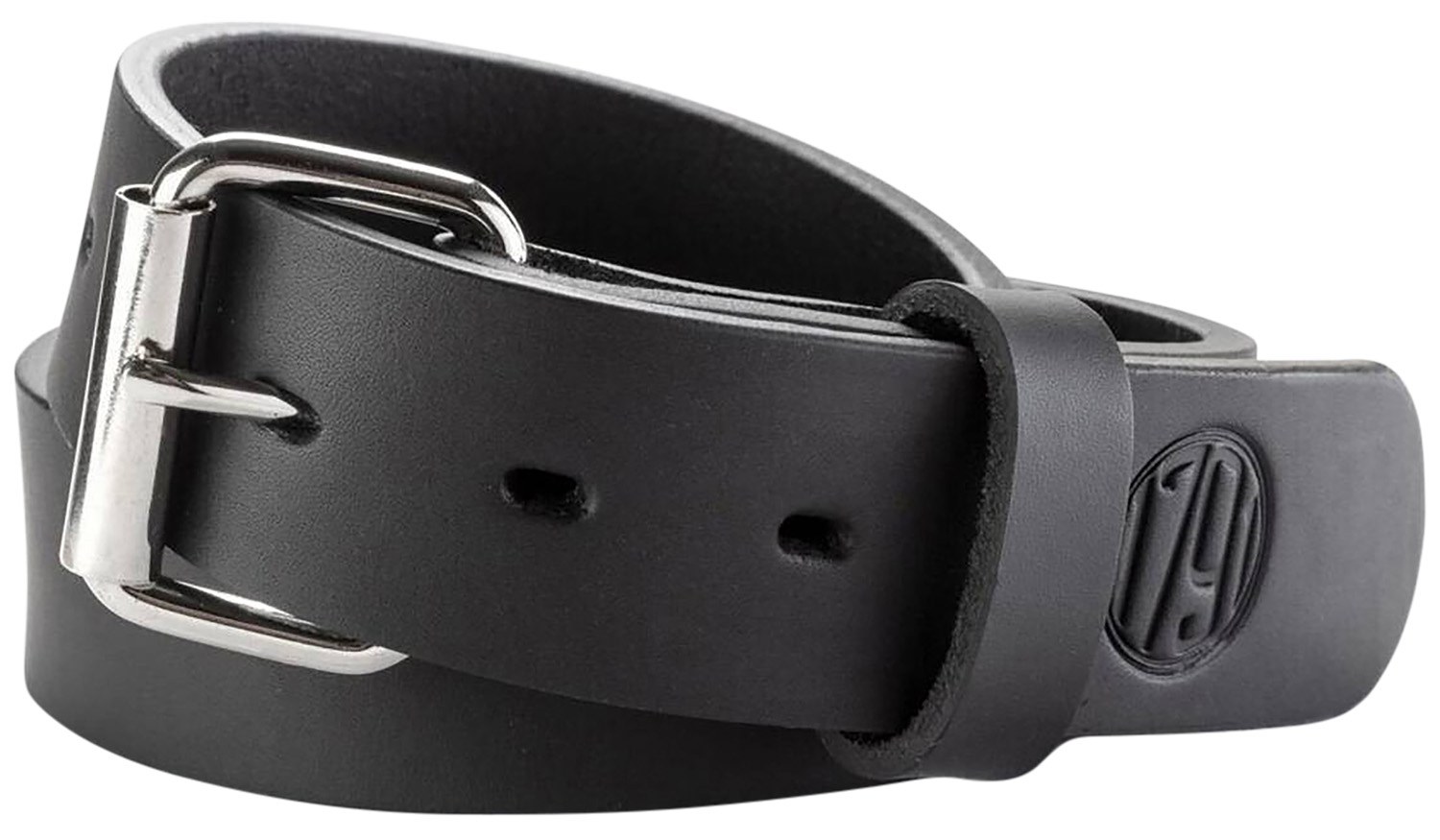 1791 Gunleather BLT013842SBLA 01 Gun Belt Stealth Black Leather 38/42 1.50" Wide Buckle Closure