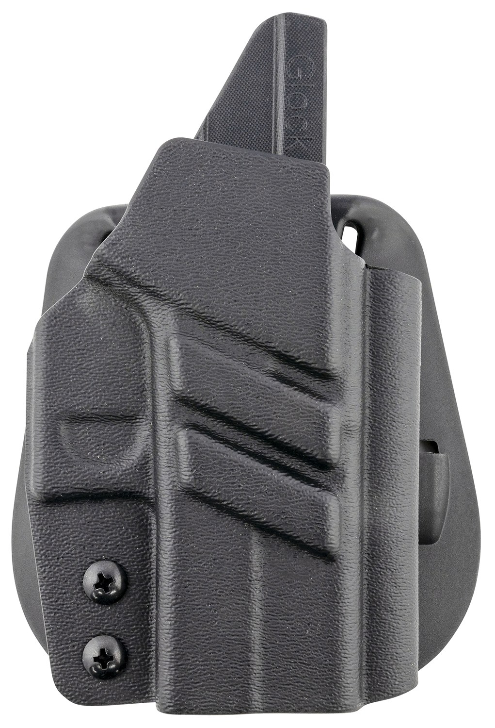 1791 Gunleather TACPDHOWBG43XMOSBLKR Tactical Kydex OWB Black Kydex Paddle Compatible with Glock 43/43X/43X MOS Right Hand