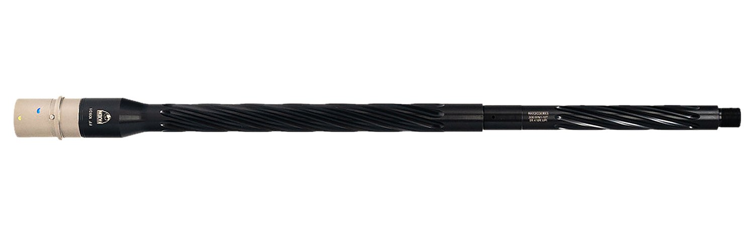 Faxon Firearms 10B810R20SHQ5RNP3 Match 308 Win 20" Spiral Fluted Black Salt Bath Nitride 416-R Stainless Barrel