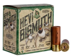 HEVI-Shot HS14702 HEVI-Bismuth 12Gauge 2.75" 1 1/4oz Bismuth 2Shot 25 per Box/10 Case