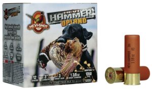 HEVI-Shot HS29113 HEVI-Hammer Upland 12Gauge 3" 1 3/8oz Steel/Bismuth 3Shot 25 per Box/10 Case