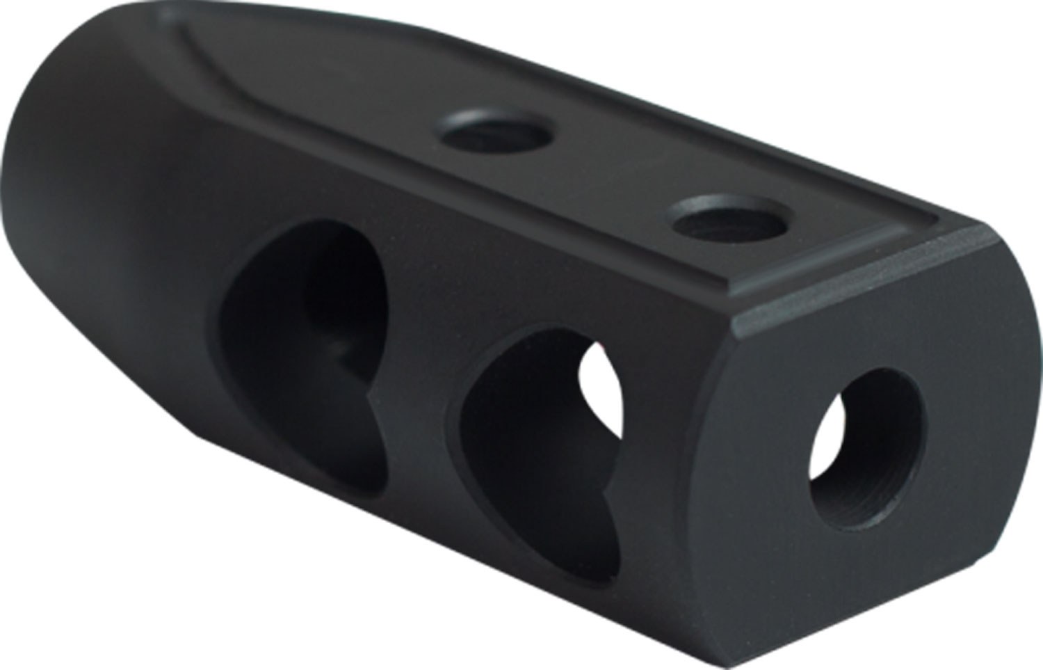 Timber Creek Outdoors 65HBBLC Heart Breaker Muzzle Brake Black Cerakote with 5/8"-24 Tpi Threads for 6.5 Grendel AR-Platform