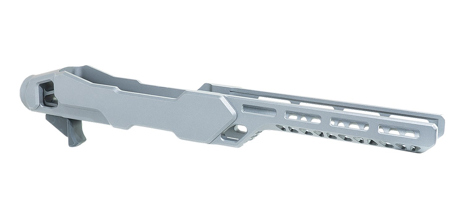 Timber Creek Outdoors ERC1022T Enforcer Rifle Chassis Tungsten Aluminum Fits Ruger 10/22 Compatible with MSR Buffer Tubes