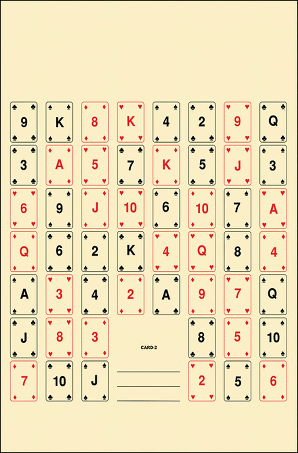 Action Target CARD2100 Entertainment 52 Playing Cards Paper 22.50" X 24" Multi-Color 100 per Box