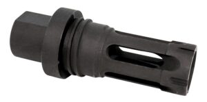 Yankee Hill Machine Hill 4302AKA Phantom Q.D. Flash Hider Black Steel with M14x1 LH Threads for 30 Cal AK-Platform