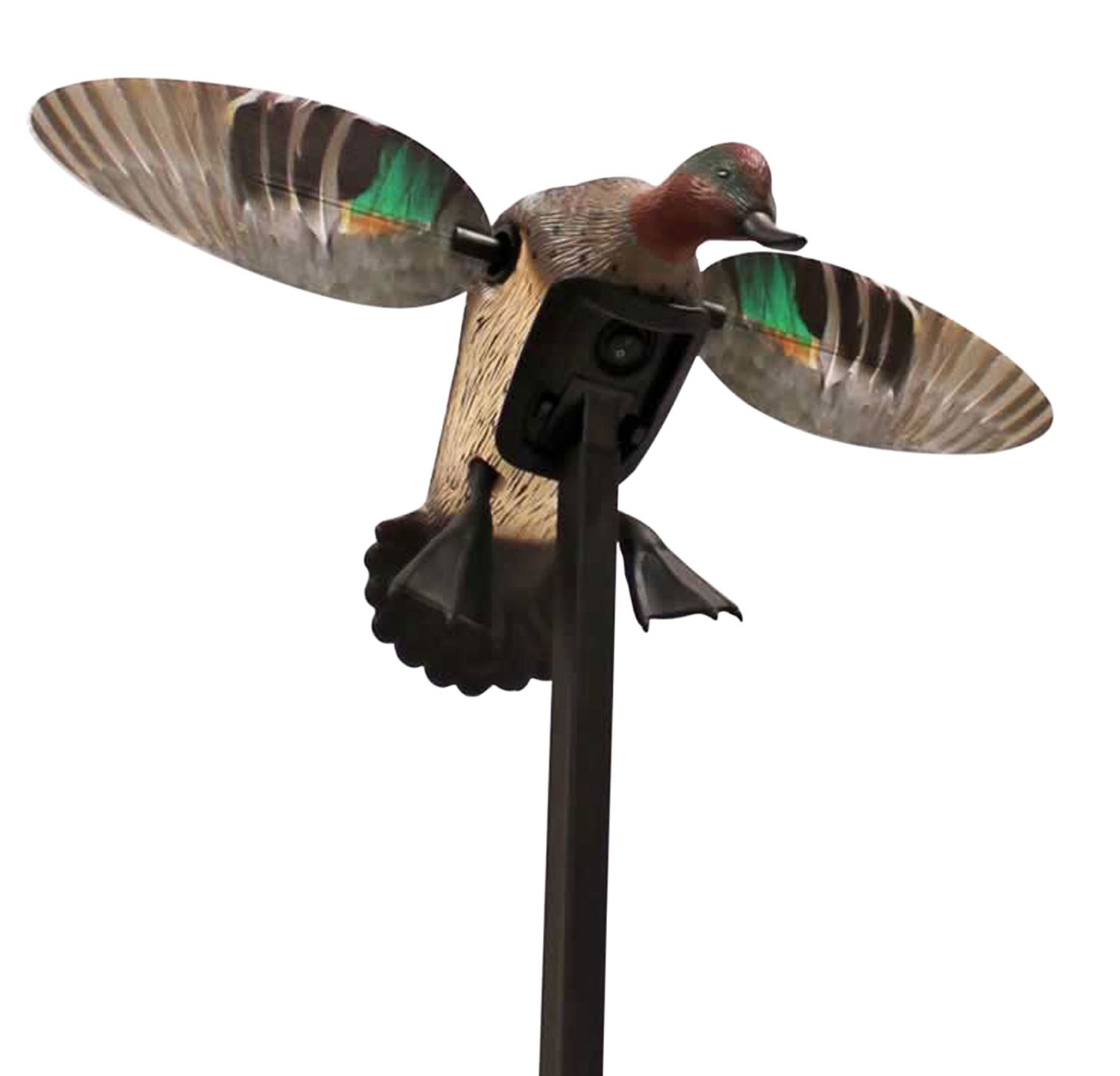 Mojo Outdoors HW24743P Elite Series Green Winged Teal Duck Species Natural Molded Plastic Features Remote Compatible - Image 2