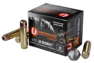 Underwood Ammo 518 XTP 50Beowulf 350gr Jacketed Hollow Point 20 per Box/10 Case